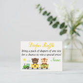 Carte De Placement Animaux entraîner Déchets Raffle Billets (Debout devant)