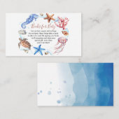 Carte De Placement Animaux marins sur demande de réservation (Devant / Derrière)