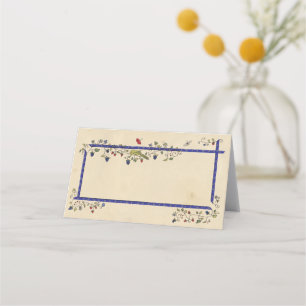 Carte De Placement Animaux médiévaux pliés carte de place