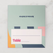 Carte De Placement Années 1970 Retro Super Bold Abstrait (Extérieur déplié)