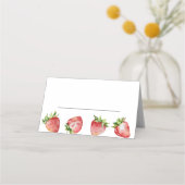 Carte De Placement Anniversaire de fraise (Devant)