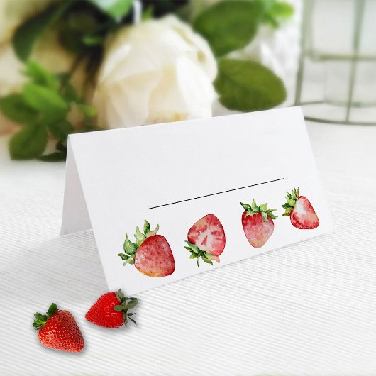 Carte De Placement Anniversaire de fraise