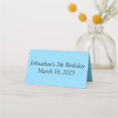 Carte De Placement Anniversaire du dauphin (Dos)
