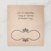 Carte De Placement Antique Mariage en papier (Extérieur déplié)