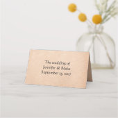 Carte De Placement Antique Mariage en papier (Dos)