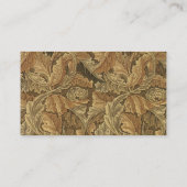 Carte De Placement Antique Victorian Chaud automne Feuilles Mariage (Dos)