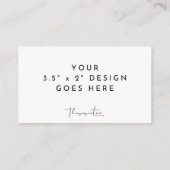 Carte De Placement Appartement Modèle de 3,5 x 2 pouces (Dos)