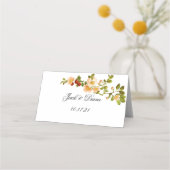 Carte De Placement Apple Blossom Watercolor Mariage (Dos)