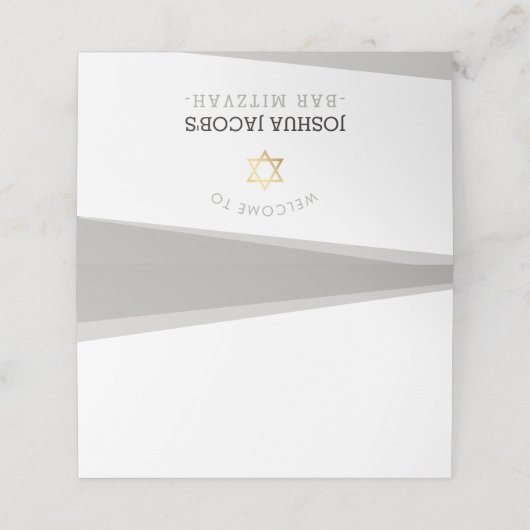 Carte De Placement APRÈS LA RÉCEPTION DE FÊTE simples angles modernes (Extérieur déplié)