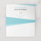 Carte De Placement APRÈS LA RÉCEPTION DU PARTI simple moderne bleu tu (Extérieur déplié)