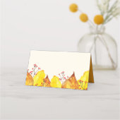 Carte De Placement Aquarelle Automne Folio Thanksgiving (Dos)