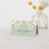 Carte De Placement Aquarelle Blanc Calla Lilies (Dos)
