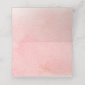Carte De Placement Aquarelle Blush Bourgogne Floral Mariage (Intérieur déplié)