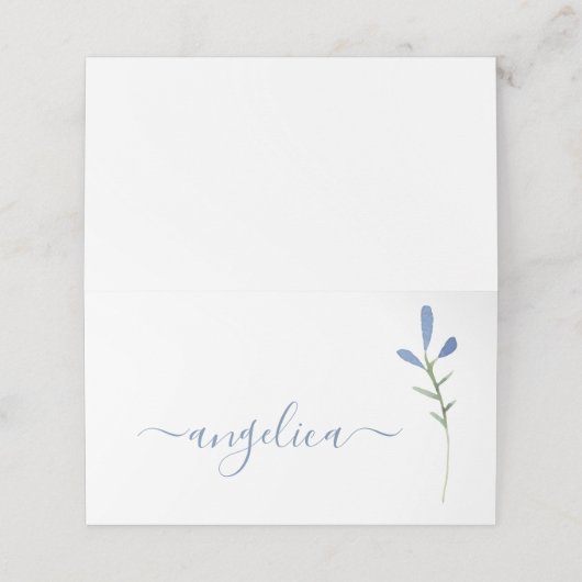 Carte De Placement Aquarelle Botanique (Extérieur déplié)