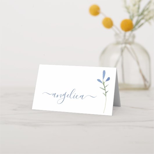 Carte De Placement Aquarelle Botanique (Devant)