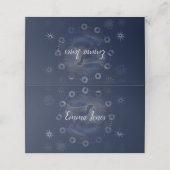 Carte De Placement Aquarelle céleste bleu foncé Ciel (Extérieur déplié)