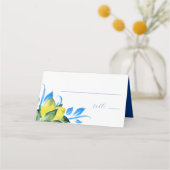 Carte De Placement Aquarelle Citron Mariage Table Décor Carte Place (Devant)