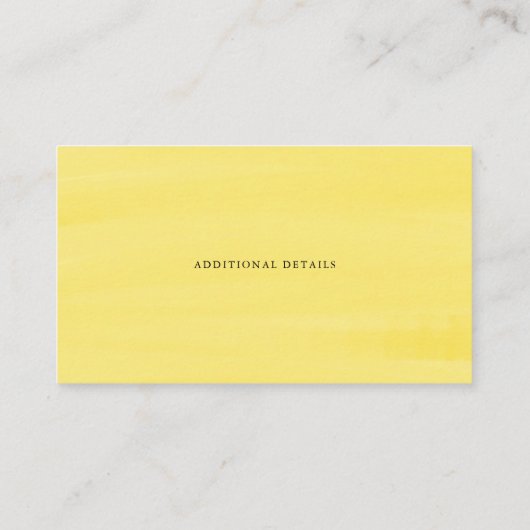 Carte De Placement Aquarelle Citron vert Mariage de couronnes (Dos)