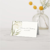 Carte De Placement Aquarelle de bambou (Dos)