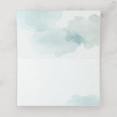 Carte De Placement Aquarelle Elephant Twins Garçon Baby shower fille (Intérieur déplié)