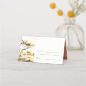 Carte De Placement Aquarelle en terre bouillie Mariage paysager afric (Dos)