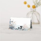 Carte De Placement Aquarelle Ethérée Delicate Foliage Serène (Dos)