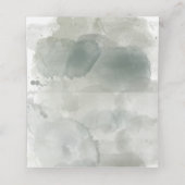 Carte De Placement Aquarelle Eucalyptus Feuille Mariage vert (Intérieur déplié)