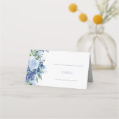 Carte De Placement Aquarelle Floral Dusty Mariage (Devant)