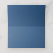 Carte De Placement Aquarelle Florale Bleue Moderne Mariage élégant (Intérieur déplié)