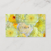 Carte De Placement Aquarelle florale jaune simple (Devant)