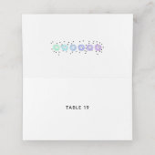 Carte De Placement Aquarelle Funfetti (Intérieur déplié)
