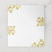 Carte De Placement Aquarelle Holiday Holly | Fêtes (Extérieur déplié)