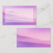 Carte De Placement Aquarelle Lavande Rêveuse (Devant / Derrière)