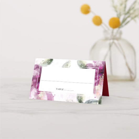 Carte De Placement Aquarelle Lilies 40e anniversaire de Mariage (Devant)