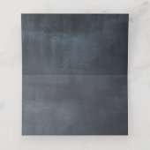 Carte De Placement Aquarelle Magnolia Fleurs Mariage Noir Blanc (Intérieur déplié)