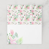 Carte De Placement Aquarelle Magnolia Flower dans la table d'hôtes ro (Extérieur déplié)