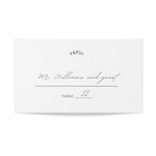 Carte De Placement Aquarelle Mariage Adélaïde Eucalyptus