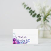 Carte De Placement Aquarelle Mariage floral n° de tableau (Debout devant)