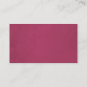 Carte De Placement Aquarelle Marsala et Mariage floral (Dos)