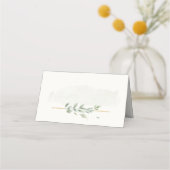 Carte De Placement Aquarelle moderne élégante Botanique Feutre de ver (Devant)