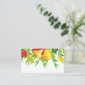 Carte De Placement Aquarelle ornements de Noël | Fêtes (Debout devant)