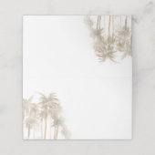 Carte De Placement Aquarelle Palm Trees Mariage (Extérieur déplié)