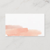 Carte De Placement Aquarelle rose délicate simple Mariage Table Pla (Devant)