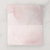 Carte de placement aquarelle roses rose poussiéreu (Intérieur déplié)