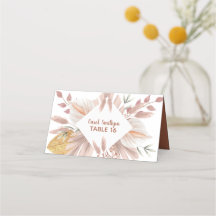 aquarelle rustique boho pampas herbe mariage