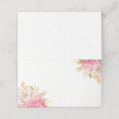 Carte De Placement Aquarelle rustique du désert Succulents (Extérieur déplié)