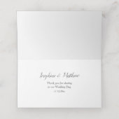 Carte De Placement Aquarelle Rustique du désert Succulents Boho (Intérieur déplié)