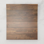 Carte De Placement Aquarelle rustique Floral Mariage d'hiver (Intérieur déplié)