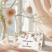 Carte De Placement Aquarelle rustique Mariage bois