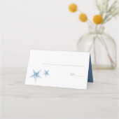 Carte De Placement Aquarelle Starfish Plage Mariage Carte de lieu (Devant)